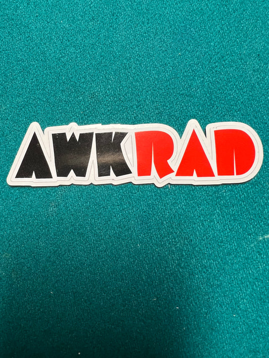 Awkrad 4 inch Sticker